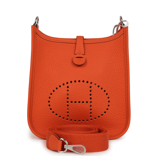 Hermes Evelyne TPM Feu Clemence Palladium Hardware