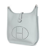 Hermes Evelyne III PM Clemence Bleu Pale Palladium Hardware