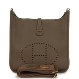 Hermes Evelyne III PM Etoupe Clemence Gold Hardware - Thumbnail View 1