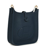 Hermes Evelyne TPM Bleu De Prusse Clemence Gold Hardware - Thumbnail View 2