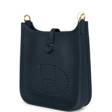Hermes Evelyne TPM Bleu De Prusse Clemence Gold Hardware - Thumbnail View 5