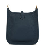 Hermes Evelyne TPM Bleu De Prusse Clemence Gold Hardware - Thumbnail View 4