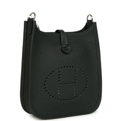 Hermes Evelyne TPM Vert Fonce Clemence Palladium Hardware
