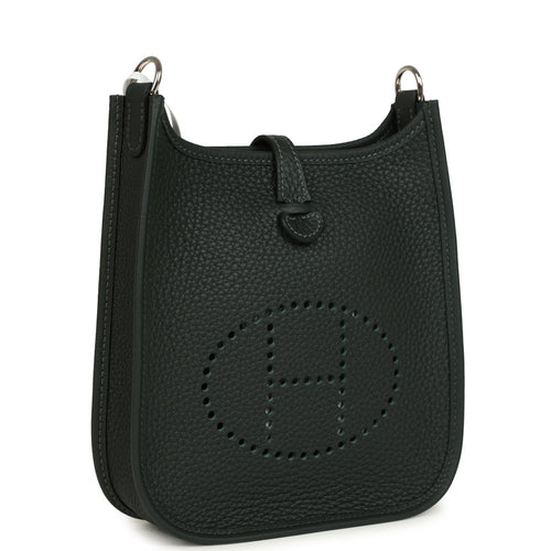 Hermes Evelyne TPM Vert Fonce Clemence Palladium Hardware