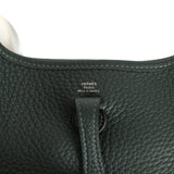 Hermes Evelyne TPM Vert Fonce Clemence Palladium Hardware