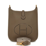 Hermes Evelyne TPM Etoupe Clemence Gold Hardware