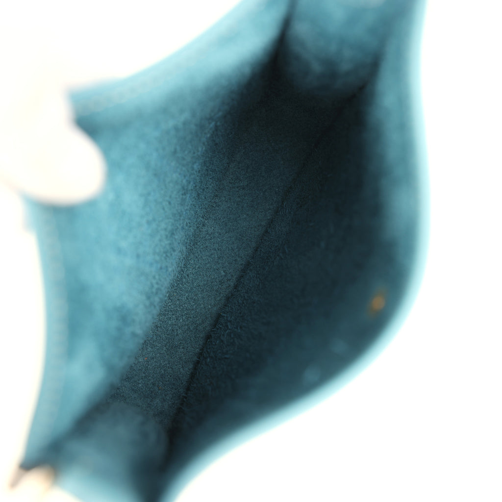 Hermes Evelyne TPM Blue Jean Clemence Gold Hardware