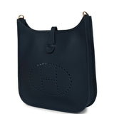 Hermes Evelyne III PM Bleu De Prusse Clemence Gold Hardware - Thumbnail View 5