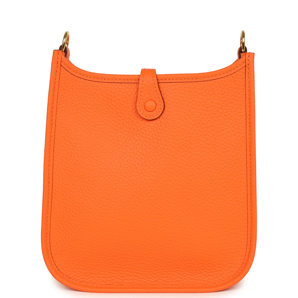Hermes Evelyne TPM Orange Minium Clemence Gold Hardware
