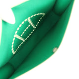 Hermes Neo Evelyne PM Bleu Azteque Officier Canvas and Vert Fizz Swift Palladium Hardware