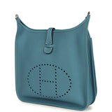Hermes Evelyne III PM Blue Jean Clemence Palladium Hardware