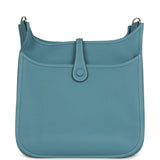 Hermes Evelyne III PM Blue Jean Clemence Palladium Hardware