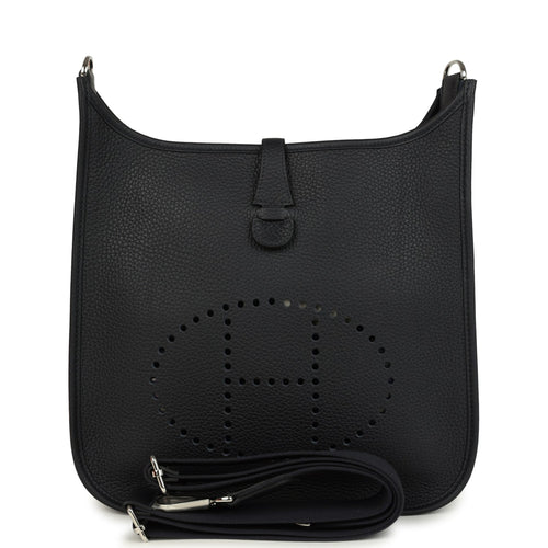 Hermes Evelyne III PM Caban Clemence Palladium Hardware