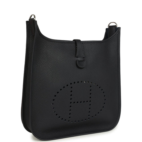 Hermes Evelyne III PM Caban Clemence Palladium Hardware