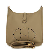 Hermes Evelyne III PM Beige Marfa Clemence Gold Hardware