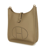 Hermes Evelyne III PM Beige Marfa Clemence Gold Hardware
