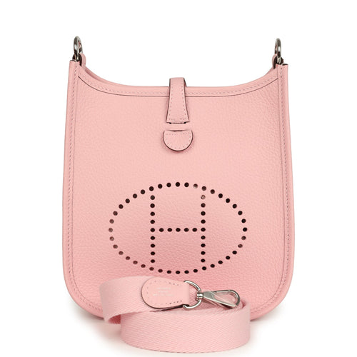 Hermes Evelyne TPM Rose Sakura Clemence Palladium Hardware