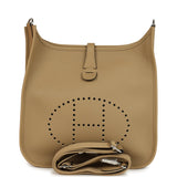 Hermes Evelyne III PM Poussiere Clemence Palladium Hardware