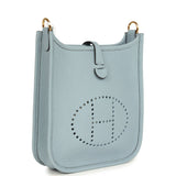 Hermes Evelyne TPM Bleu Lin Clemence Gold Hardware