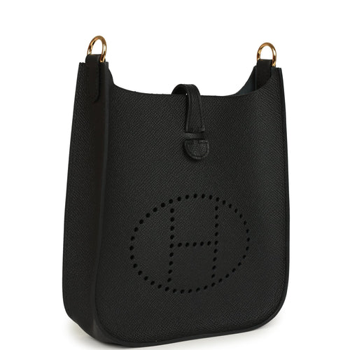 Hermes Evelyne Sellier TPM Black Epsom Gold Hardware