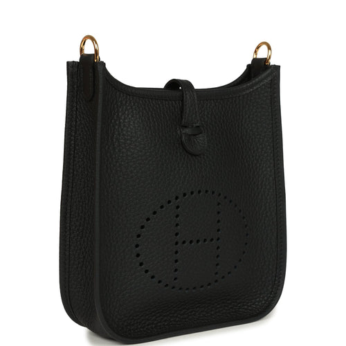 Hermes Evelyne TPM Black Clemence Gold Hardware