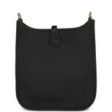 Hermes Evelyne TPM Black Clemence Gold Hardware