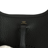 Hermes Evelyne TPM Black Clemence Gold Hardware