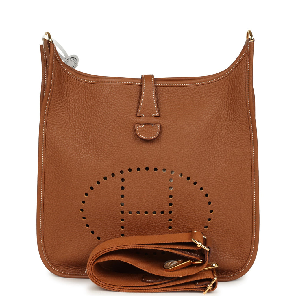 Hermes Evelyne III PM Gold Clemence Gold Hardware Deals Luxury