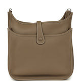 Hermes Evelyne III GM Etoupe Clemence Palladium Hardware