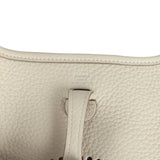 Hermes Evelyne TPM Craie Clemence Palladium Hardware