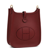 Hermes Evelyne TPM Rouge H Clemence Gold Hardware