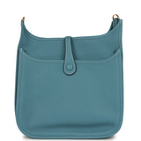 Hermes Evelyne III PM Blue Jean Clemence Gold Hardware