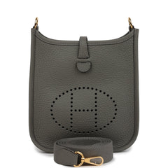 Hermes Evelyne TPM Gris Meyer Clemence Gold Hardware