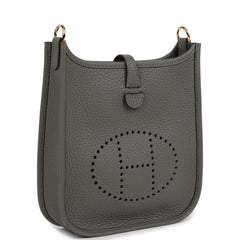Hermes Evelyne TPM Gris Meyer Clemence Gold Hardware