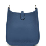 Hermes Evelyne TPM Bleu Tie Clemence Palladium Hardware