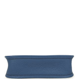 Hermes Evelyne TPM Bleu Tie Clemence Palladium Hardware