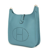 Hermes Evelyne III PM Blue Jean Clemence Gold Hardware - Thumbnail View 3