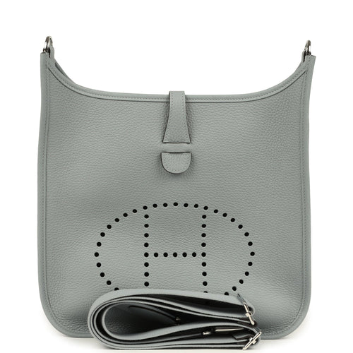 Hermes Evelyne III PM Gris Pantin Clemence Palladium Hardware