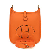 Hermes Evelyne TPM Orange Clemence Gold Hardware