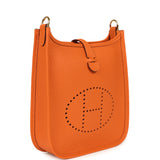 Hermes Evelyne TPM Orange Clemence Gold Hardware