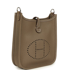 Hermes Evelyne TPM Etoupe Clemence Palladium Hardware