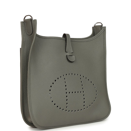 Hermes Evelyne III PM Gris Meyer Clemence Palladium Hardware