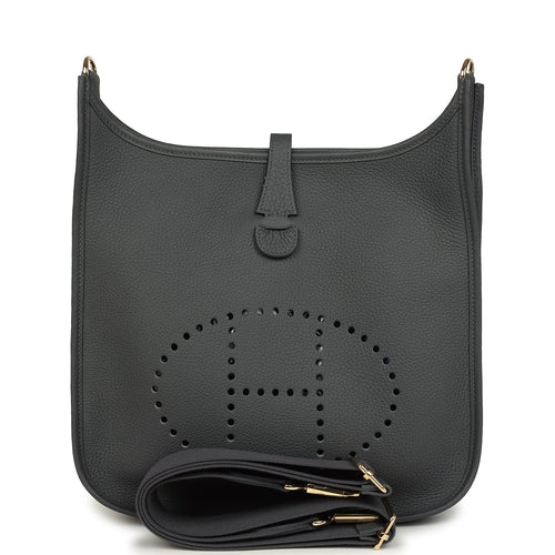 Hermes Evelyne III PM Ardoise Clemence Permabrass Hardware