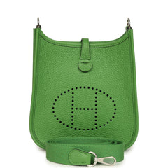Hermes Evelyne TPM Vert Yucca Clemence Palladium Hardware