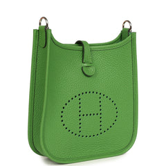 Hermes Evelyne TPM Vert Yucca Clemence Palladium Hardware