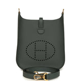 Hermes Evelyne Sellier TPM Vert Mangrove Epsom Gold Hardware