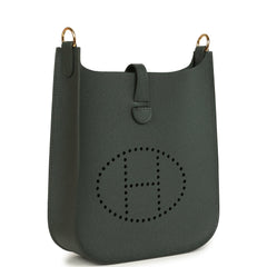 Hermes Evelyne Sellier TPM Vert Mangrove Epsom Gold Hardware
