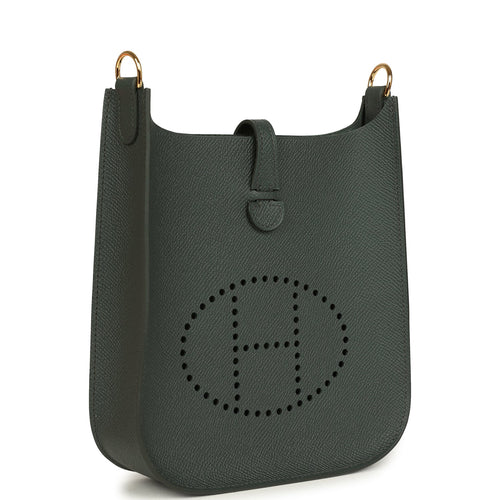 Hermes Evelyne Sellier TPM Vert Mangrove Epsom Gold Hardware
