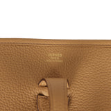Hermes Evelyne III PM Biscuit Clemence Gold Hardware