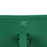 Hermes Evelyne III PM Vert Vertigo Clemence Palladium Hardware